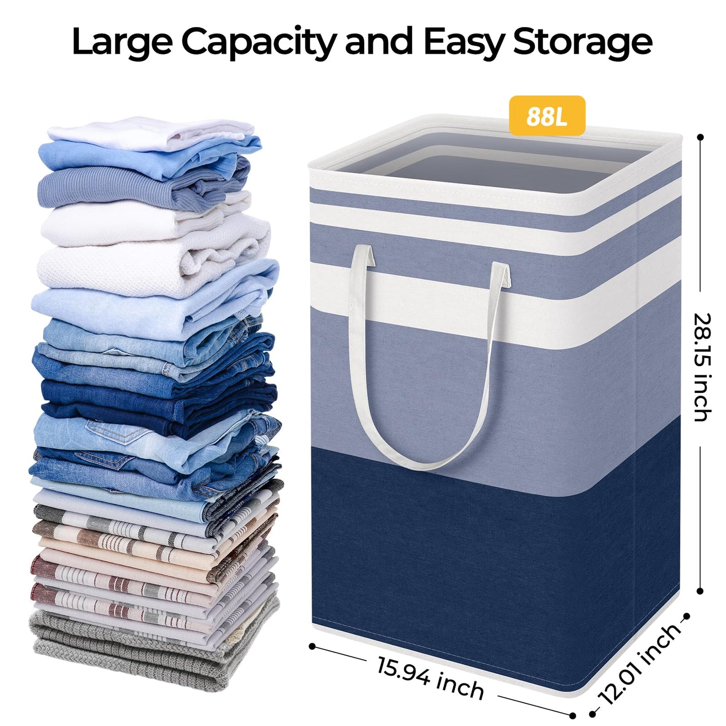 HomeHacks Duo Waterproof Laundry Baskets