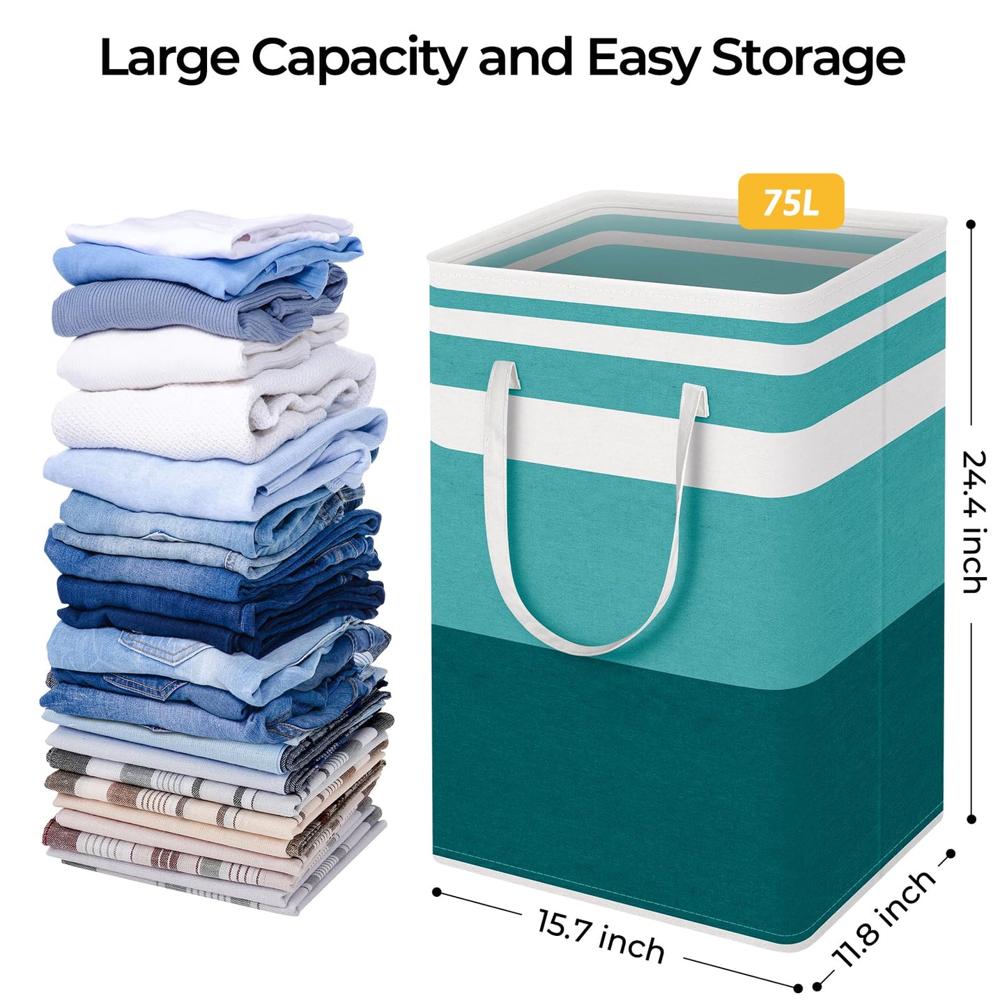HomeHacks Duo Waterproof Laundry Baskets