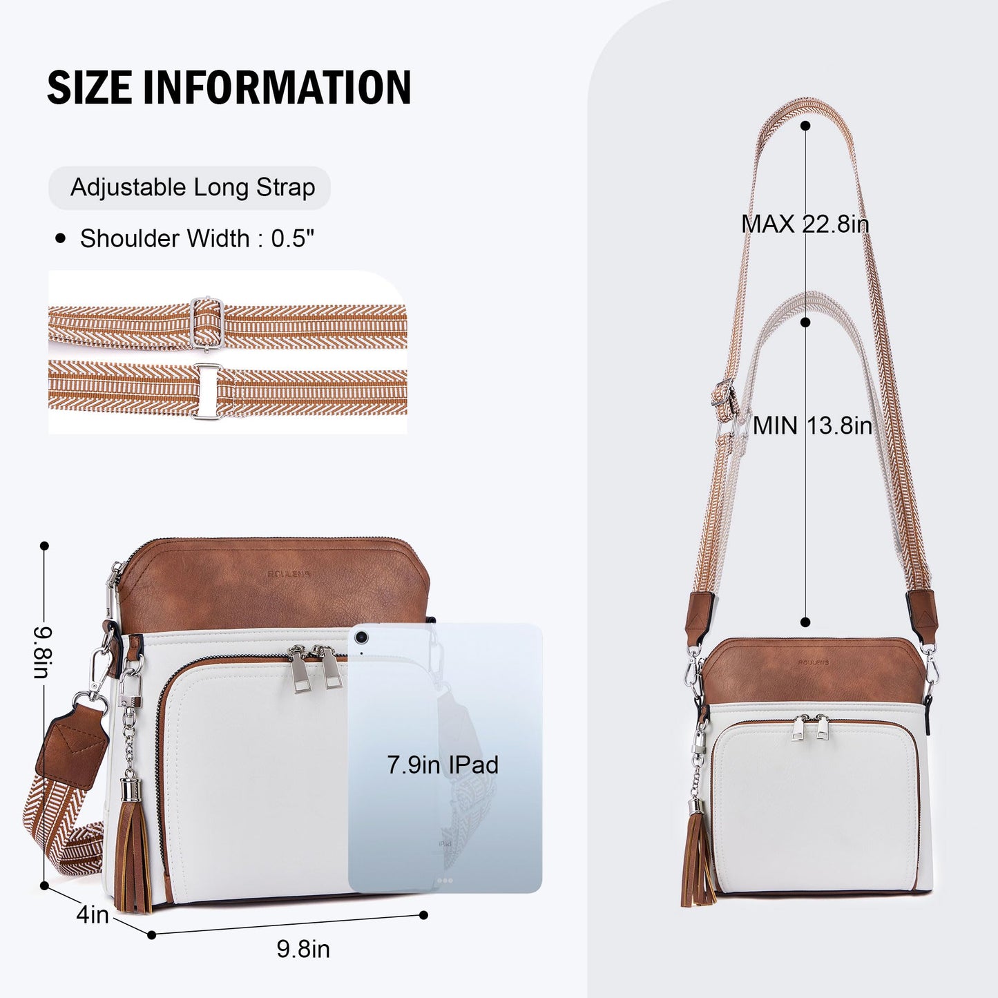 Tassel Charm Crossbody Bag for Women