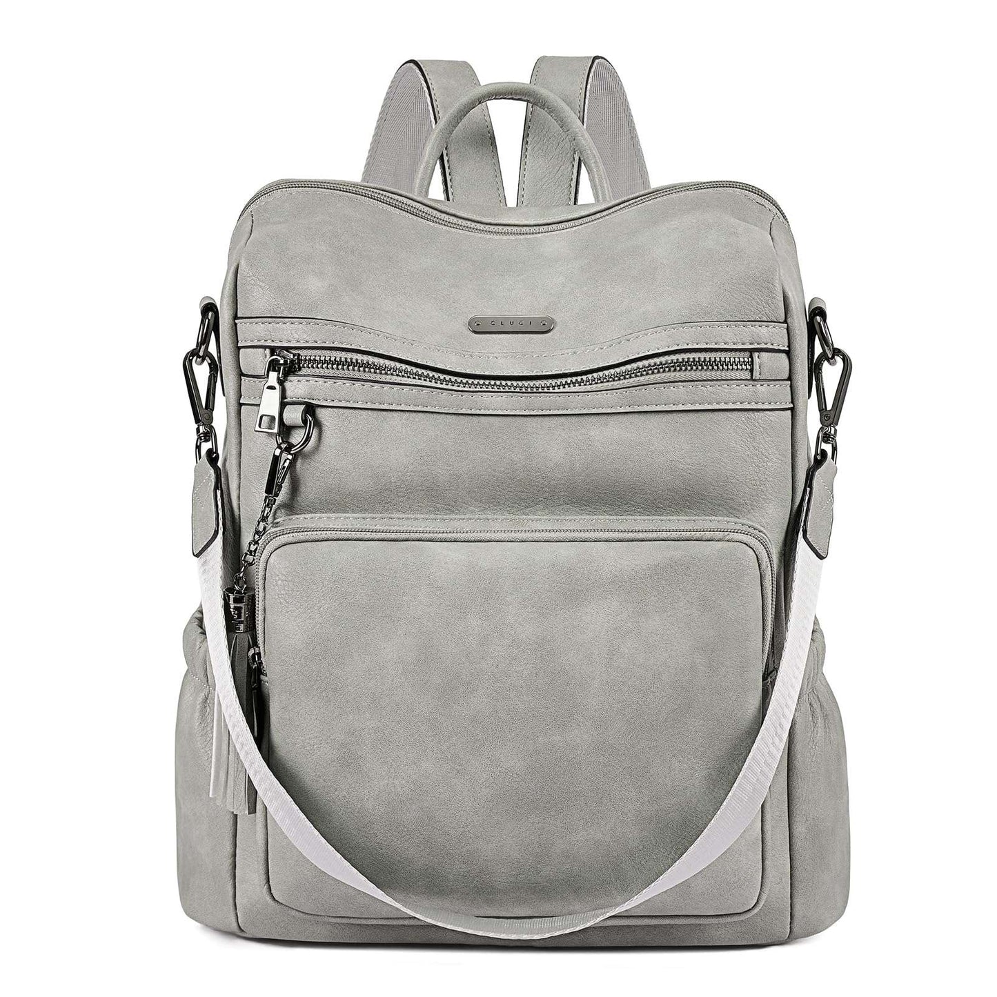 CLUCI Luxe Convertible Leather Backpack Purse