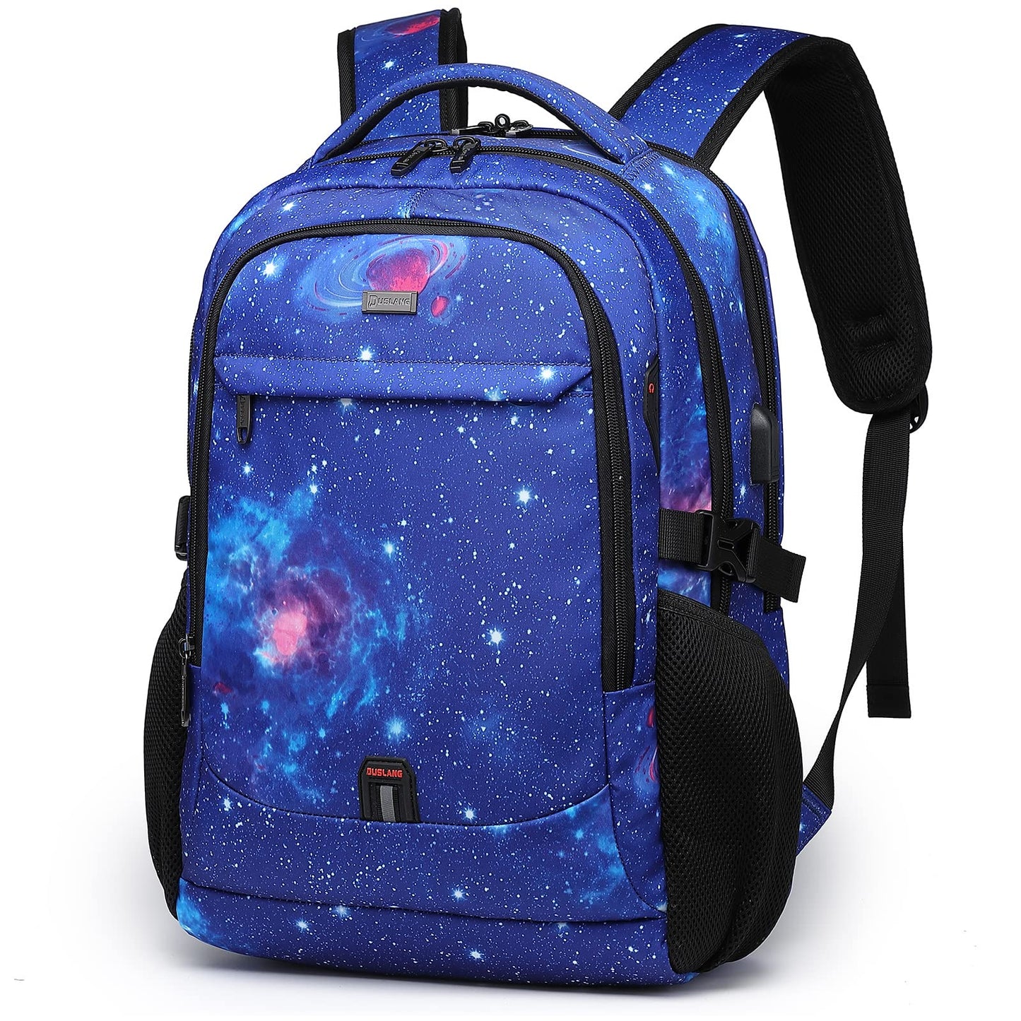 DUSLANG Travel Laptop Backpack with USB Port - Black