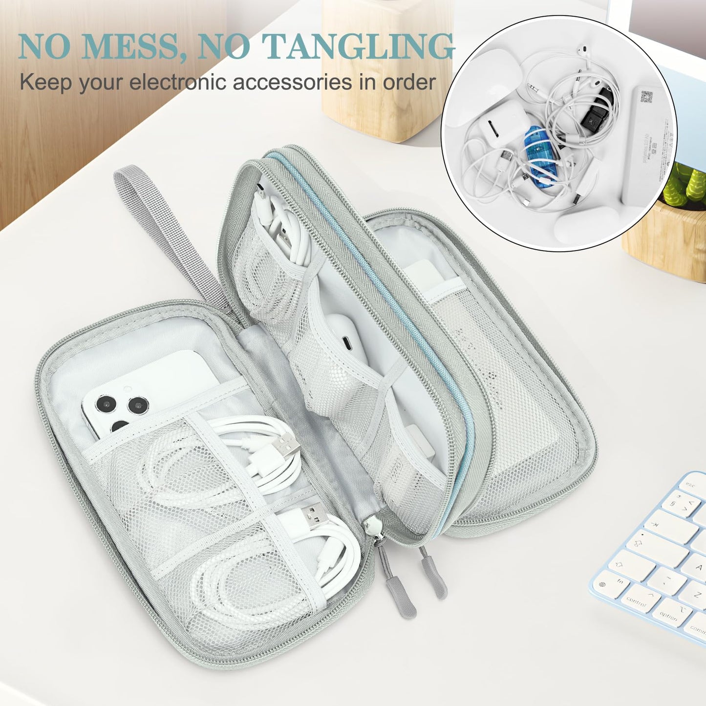 FYY All-in-One Travel Cable Organizer Pouch
