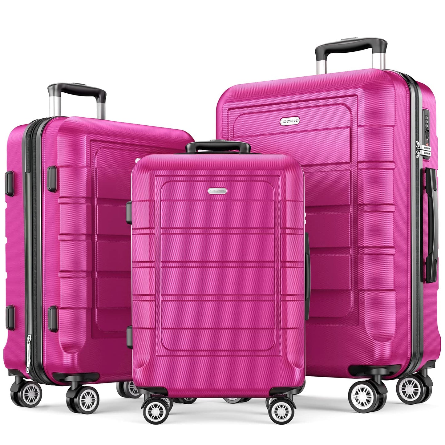 Expandable ShowKoo Suitcase - Durable & TSA Lock