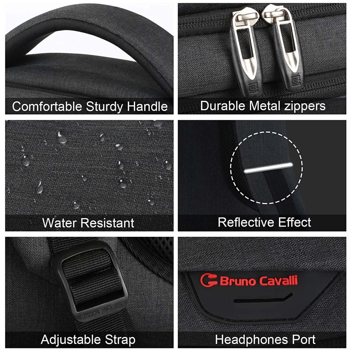 SecureSlim Laptop Backpack with USB & Water Resistance