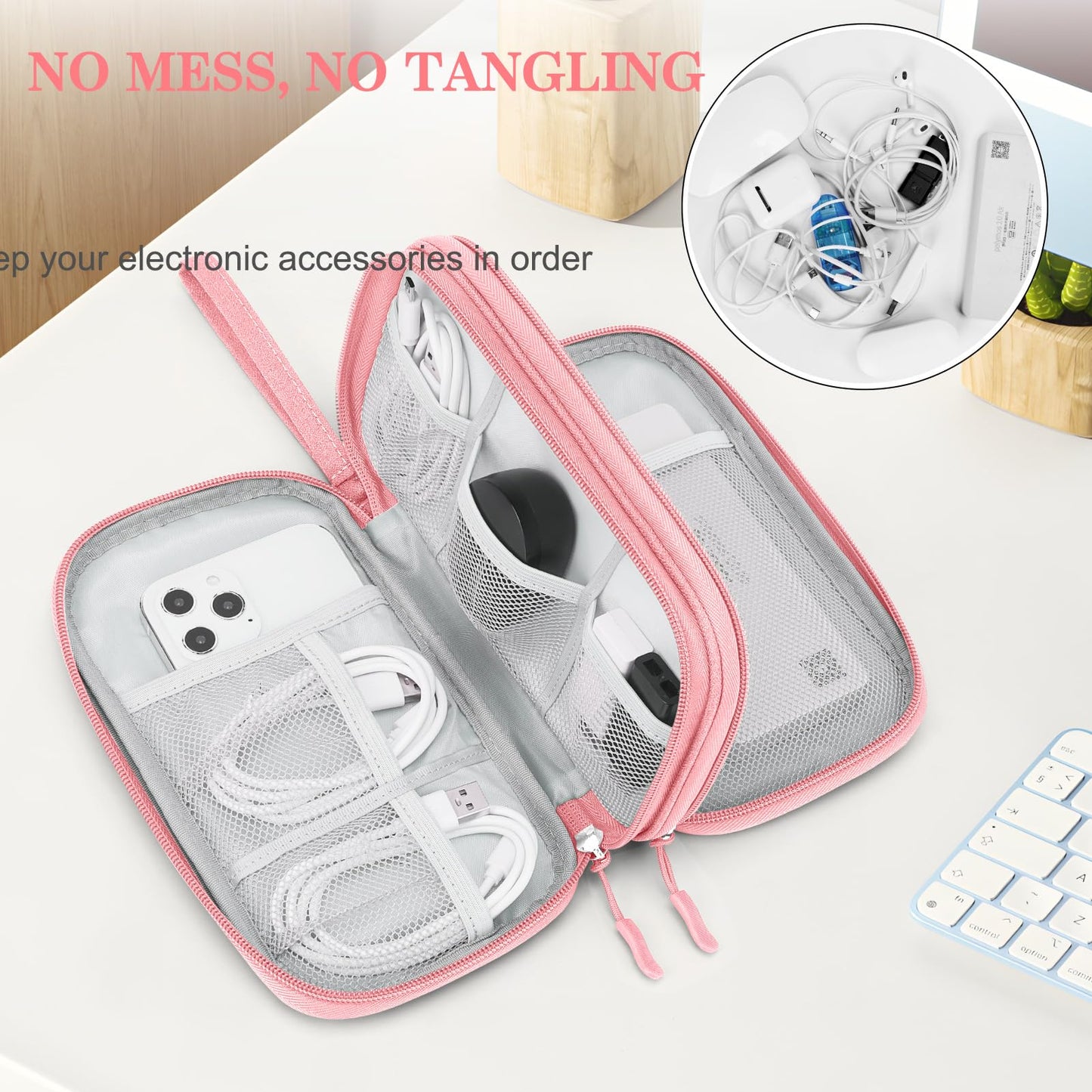 FYY All-in-One Travel Cable Organizer Pouch