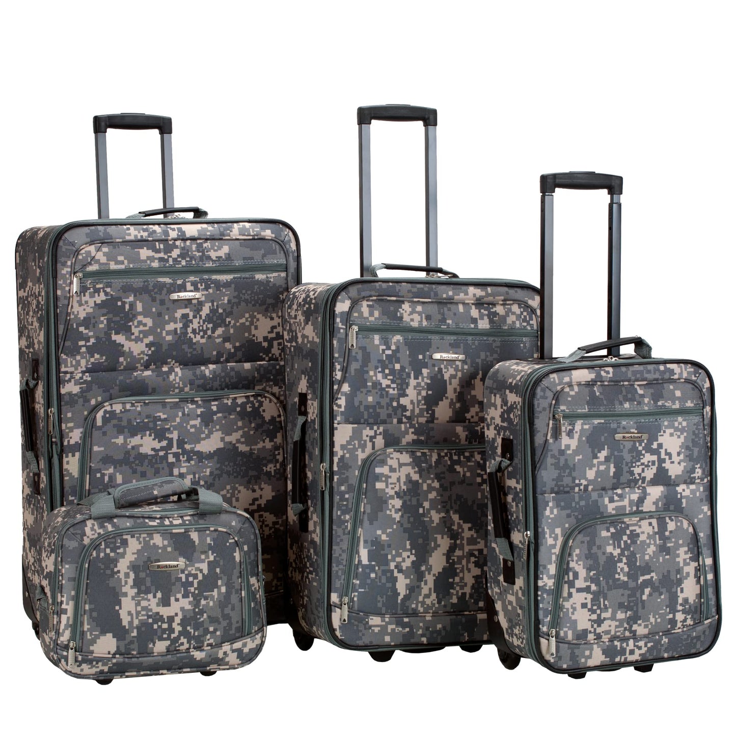 Charcoal Rockland Journey Expandable Luggage Set