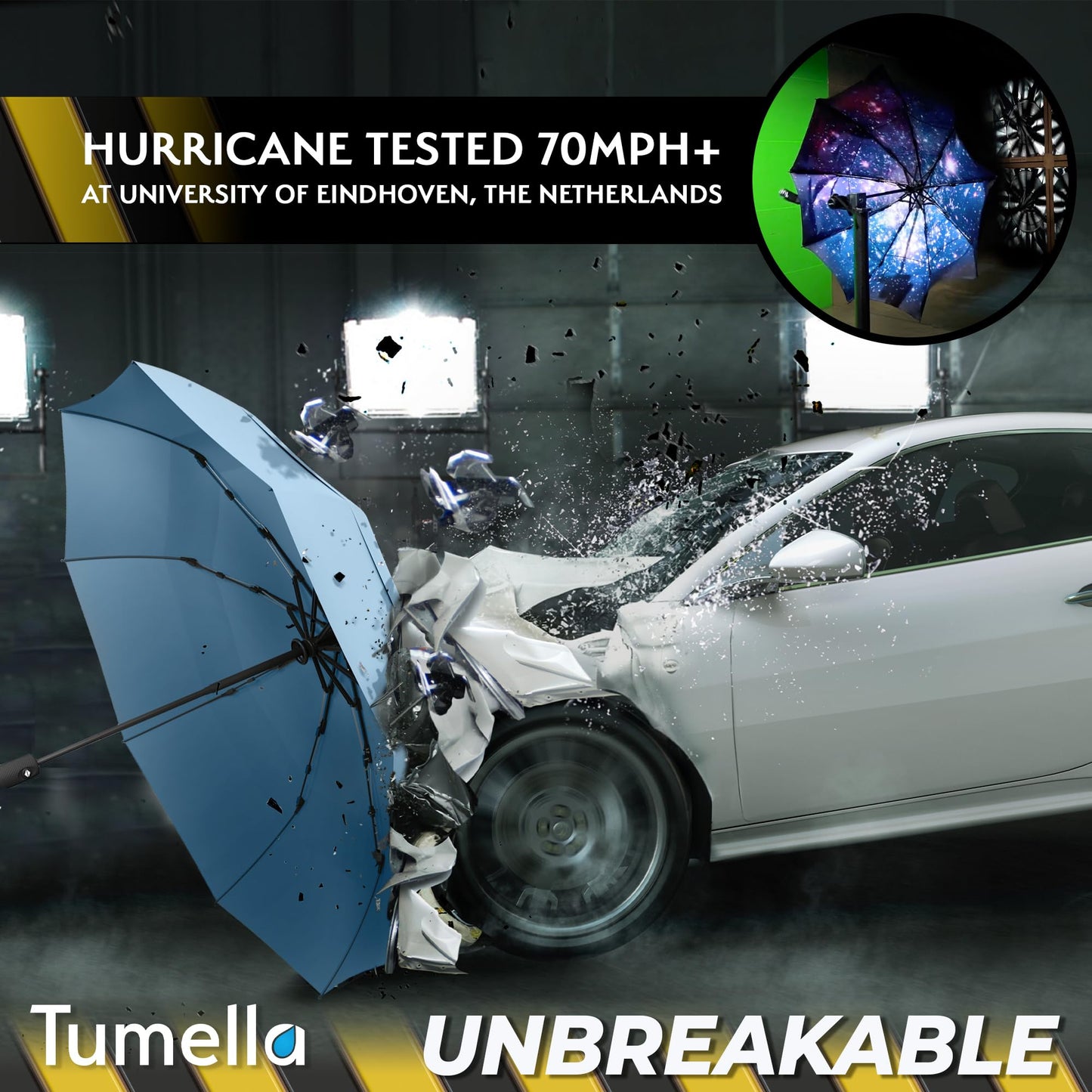 TUMELLA Elite Windproof Travel Umbrella