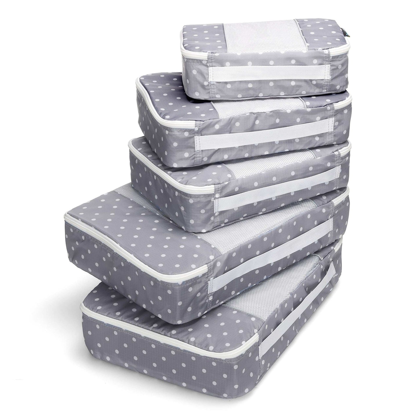 TravelWise Weekender Packing Cube Set - Silver 5-Piece
