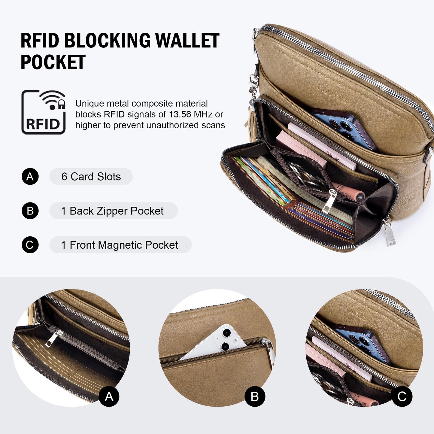 Tassel Charm Crossbody Bag for Women