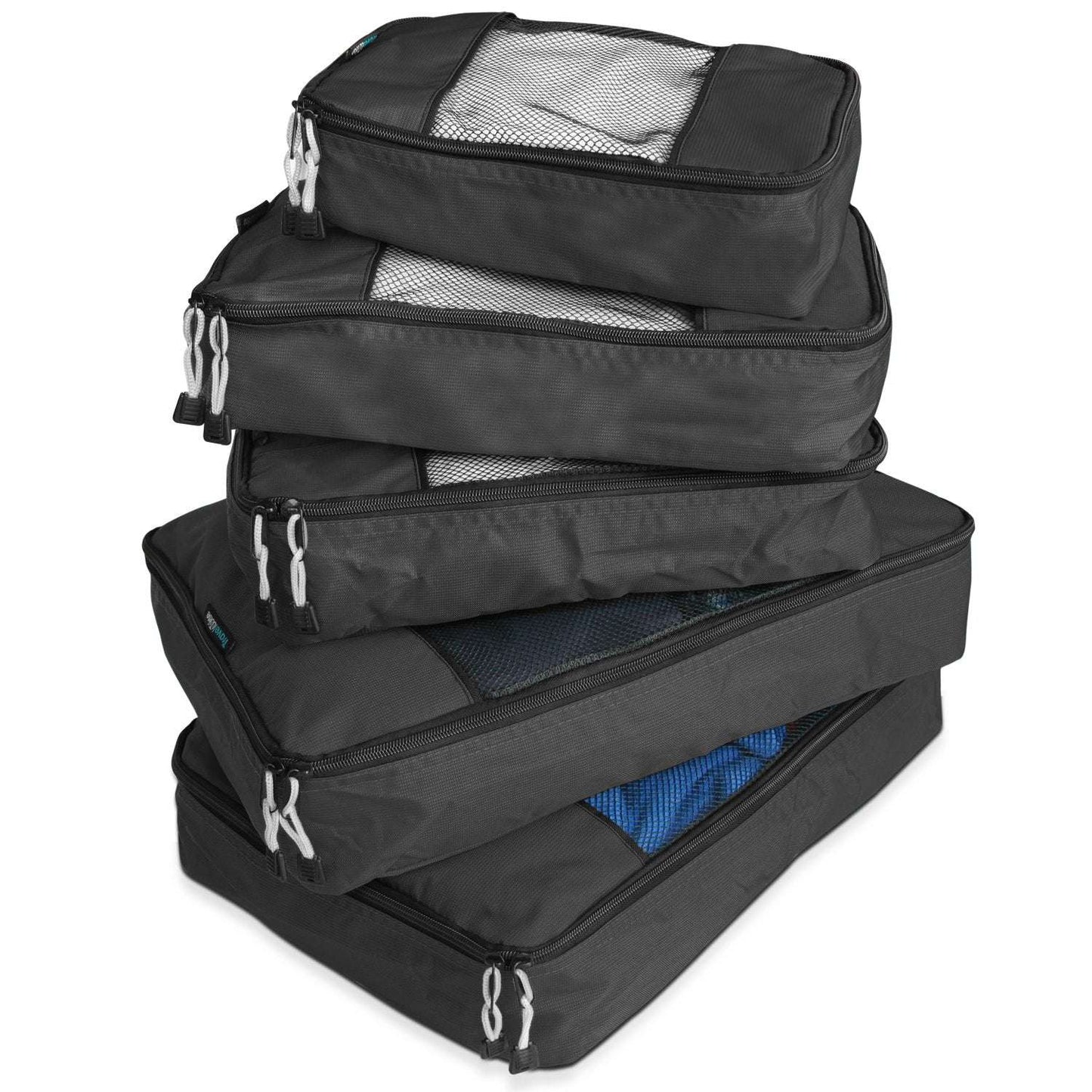 TravelWise Weekender Packing Cube Set - Silver 5-Piece