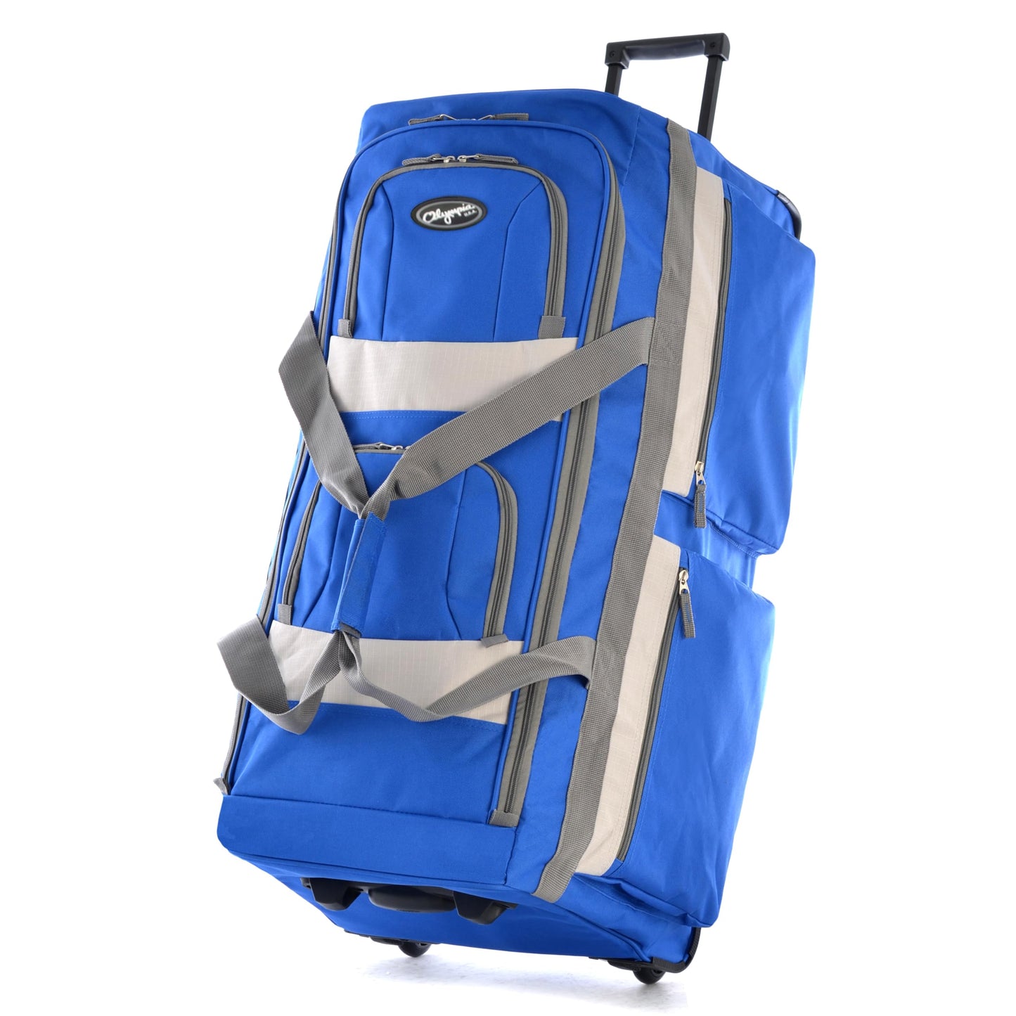 Olympia 22 Max Wheeled Duffel: 8-Pocket Water-Resist