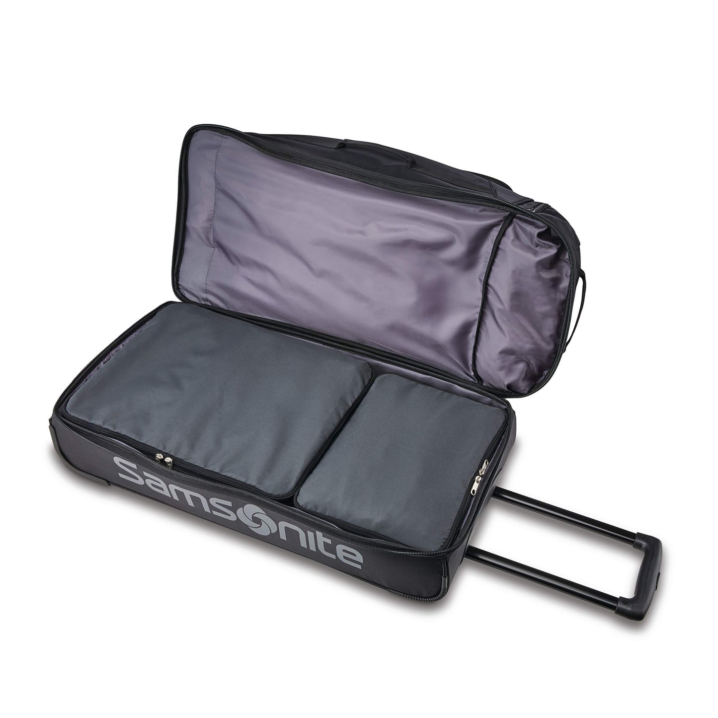 Andante 2 Rolling Duffel - 22 Sleek Black Travel Bag
