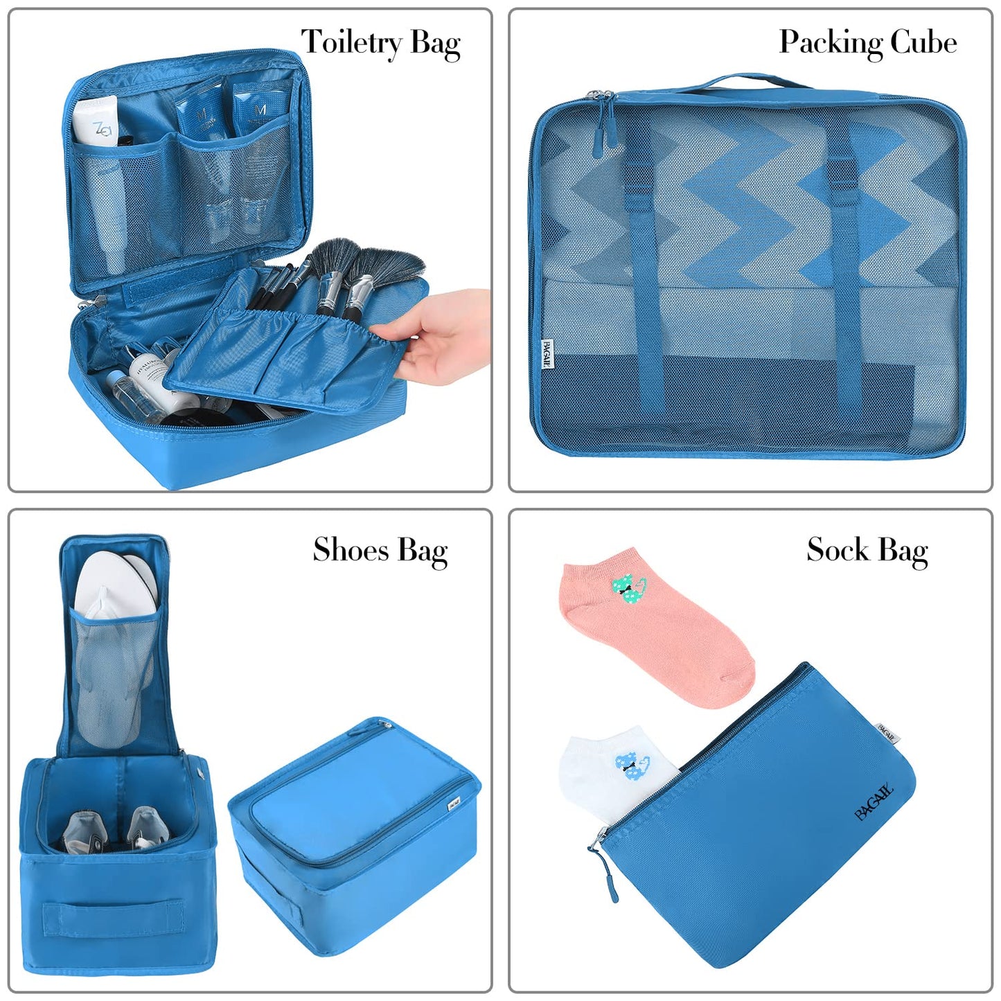 TravelMate 8-Piece Packing Cubes