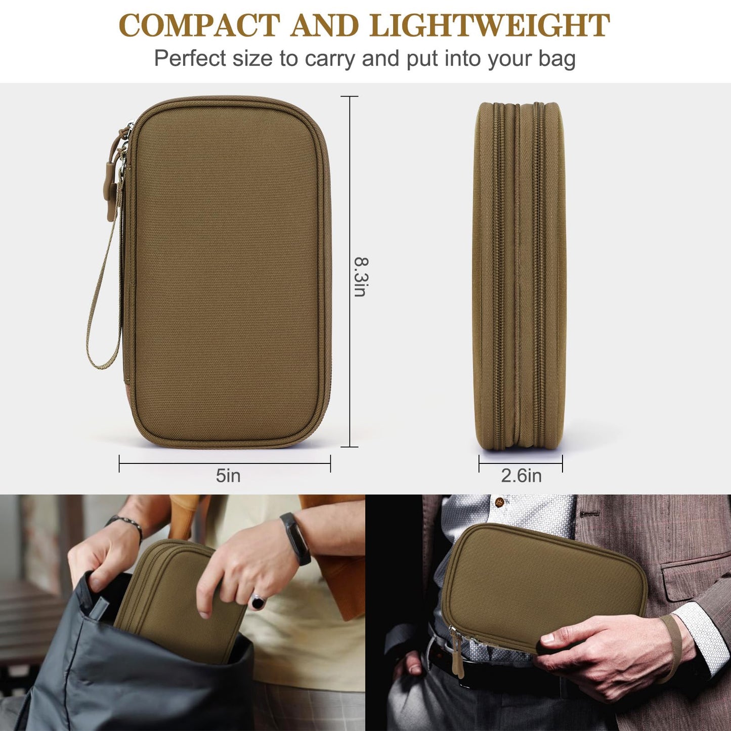 FYY All-in-One Travel Cable Organizer Pouch
