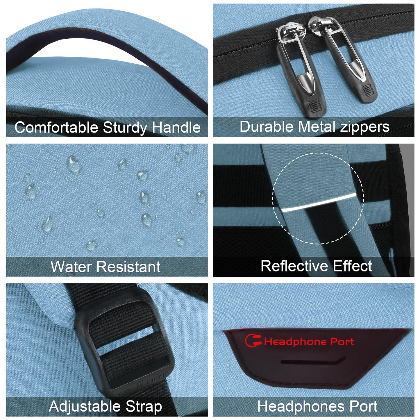 SecureSlim Laptop Backpack with USB & Water Resistance