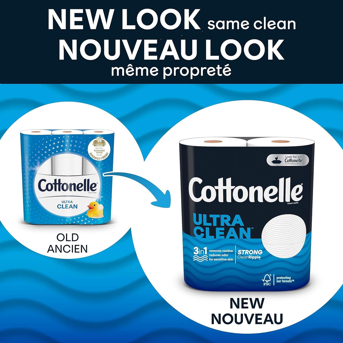 Cottonelle Ultra Clean Toilet Paper: 18 Mega Rolls (72 Regular Rolls), 284 Sheets Each
