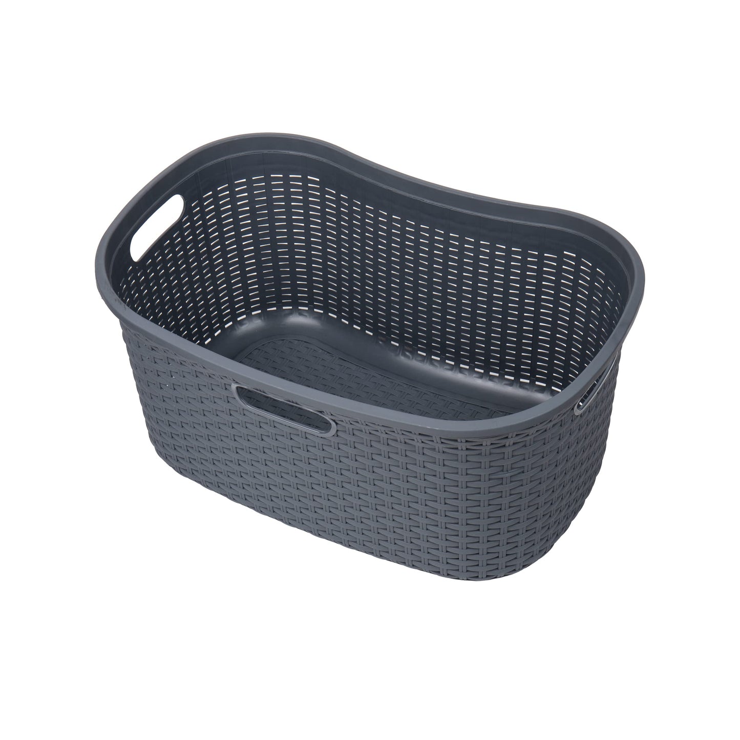 Ivory Wicker Mind Reader 40L Laundry Basket