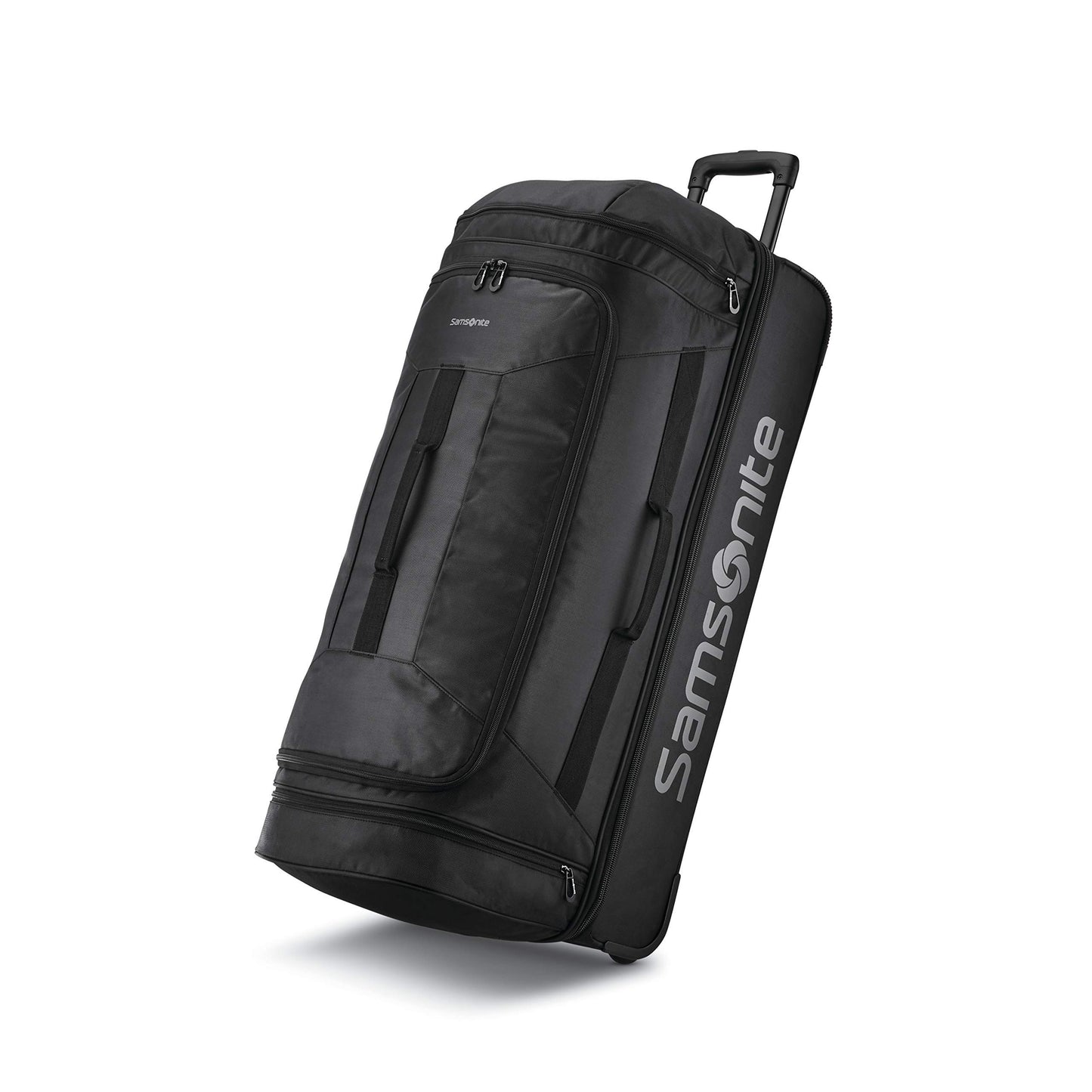 Andante 2 Rolling Duffel - 22 Sleek Black Travel Bag