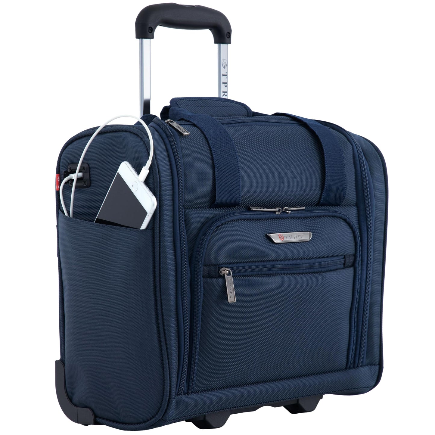 TPRC Smart Purple Underseat Carry-On with USB Port