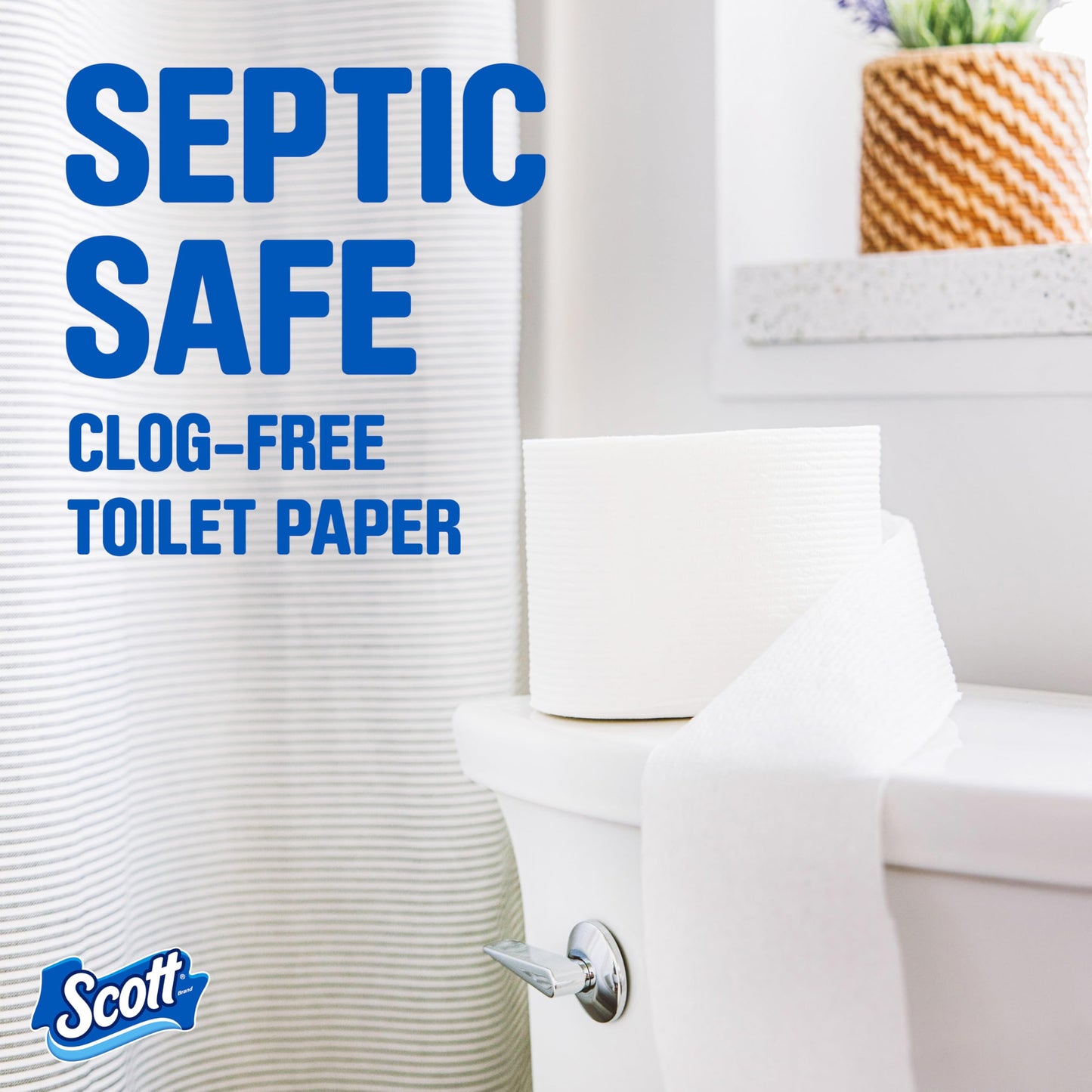 Scott Comfort+ 12 Double Rolls, 231 Sheets, Septic-Safe