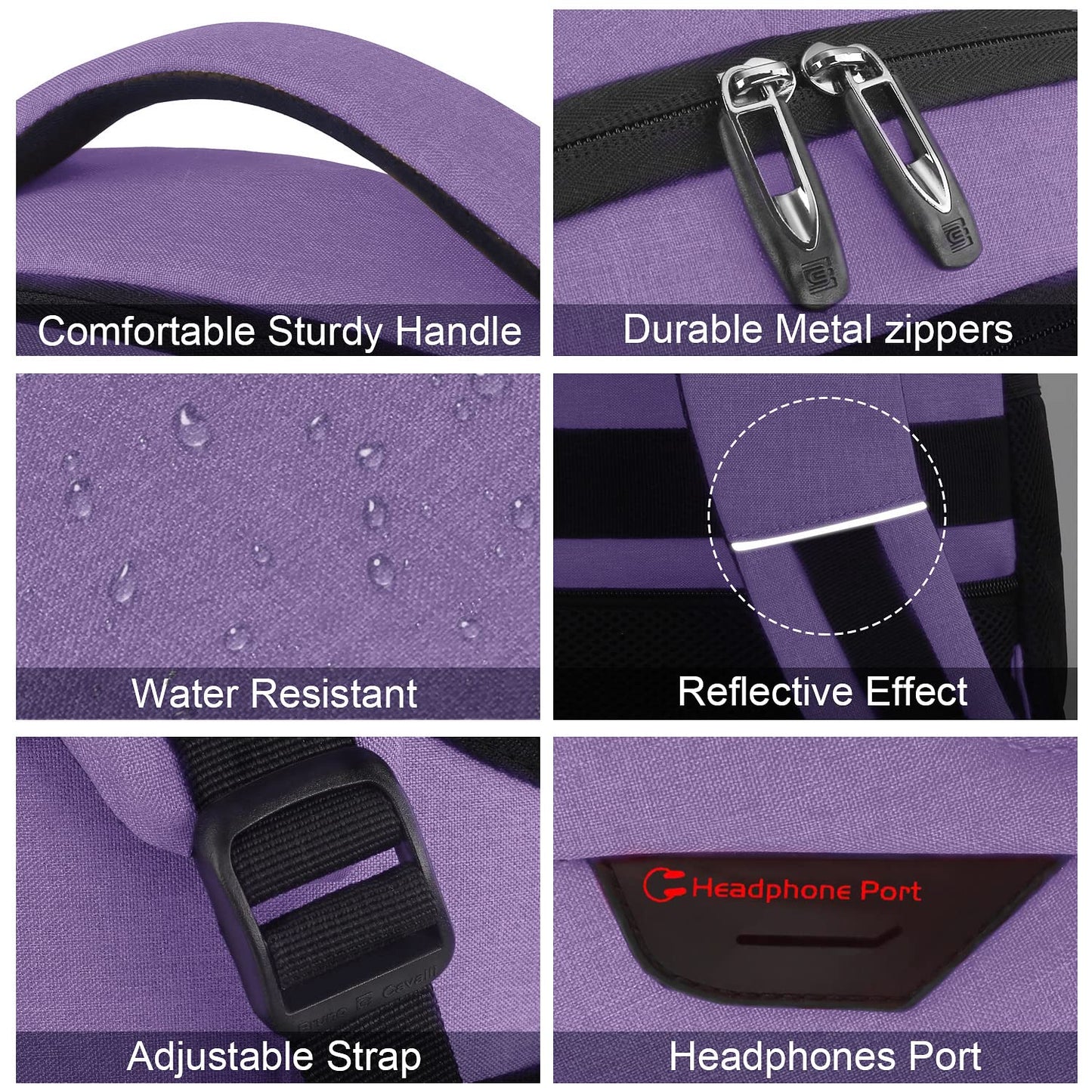 SecureSlim Laptop Backpack with USB & Water Resistance