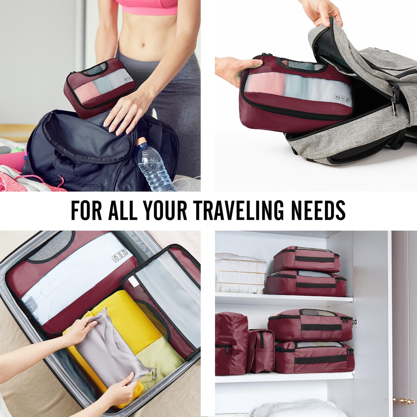 Veken Travel Cubes - 8 Piece Set