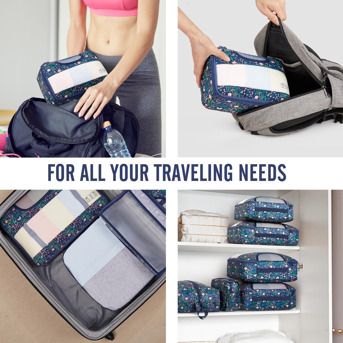 Veken Travel Cubes - 8 Piece Set