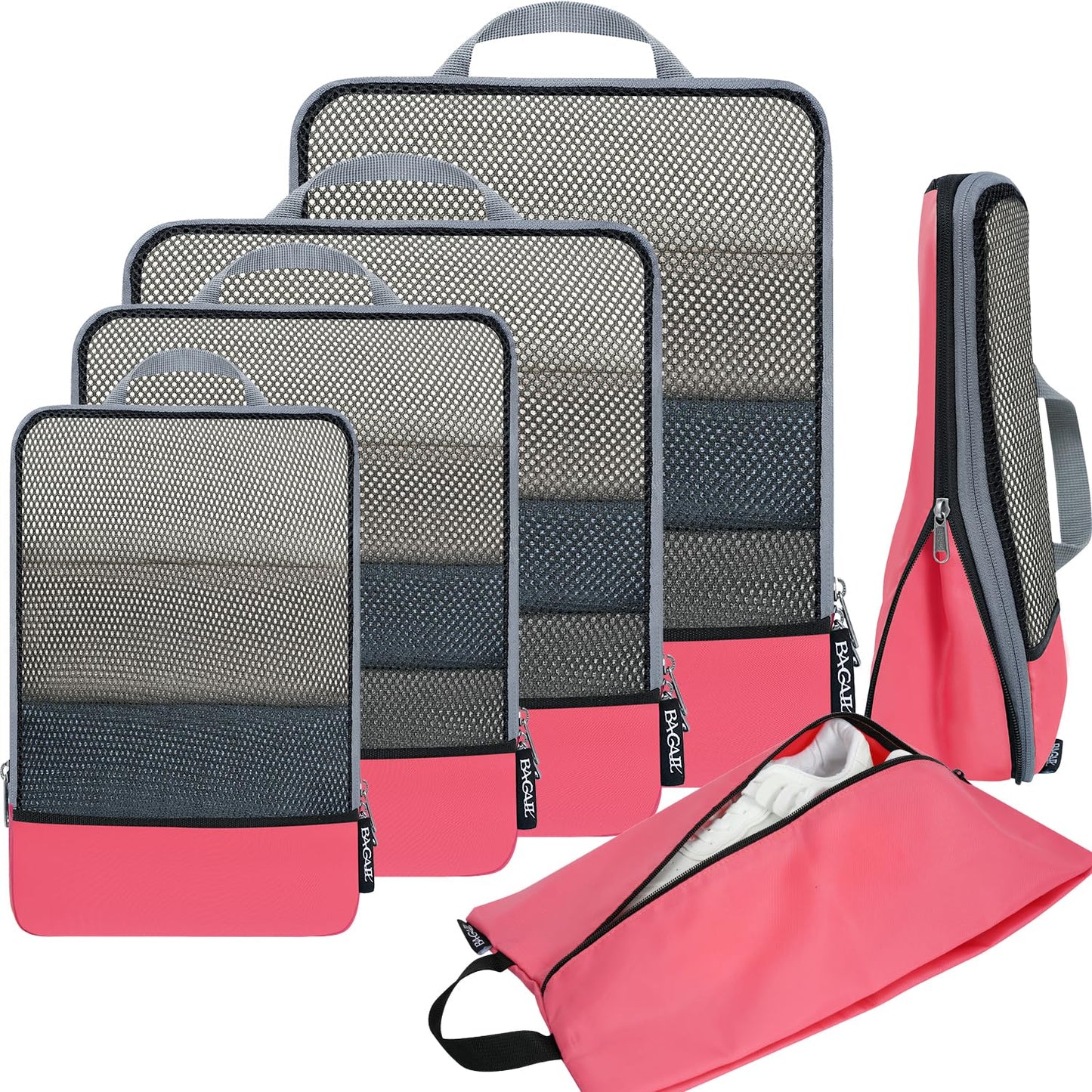BAGAIL Expandable Travel Compression Cubes Set