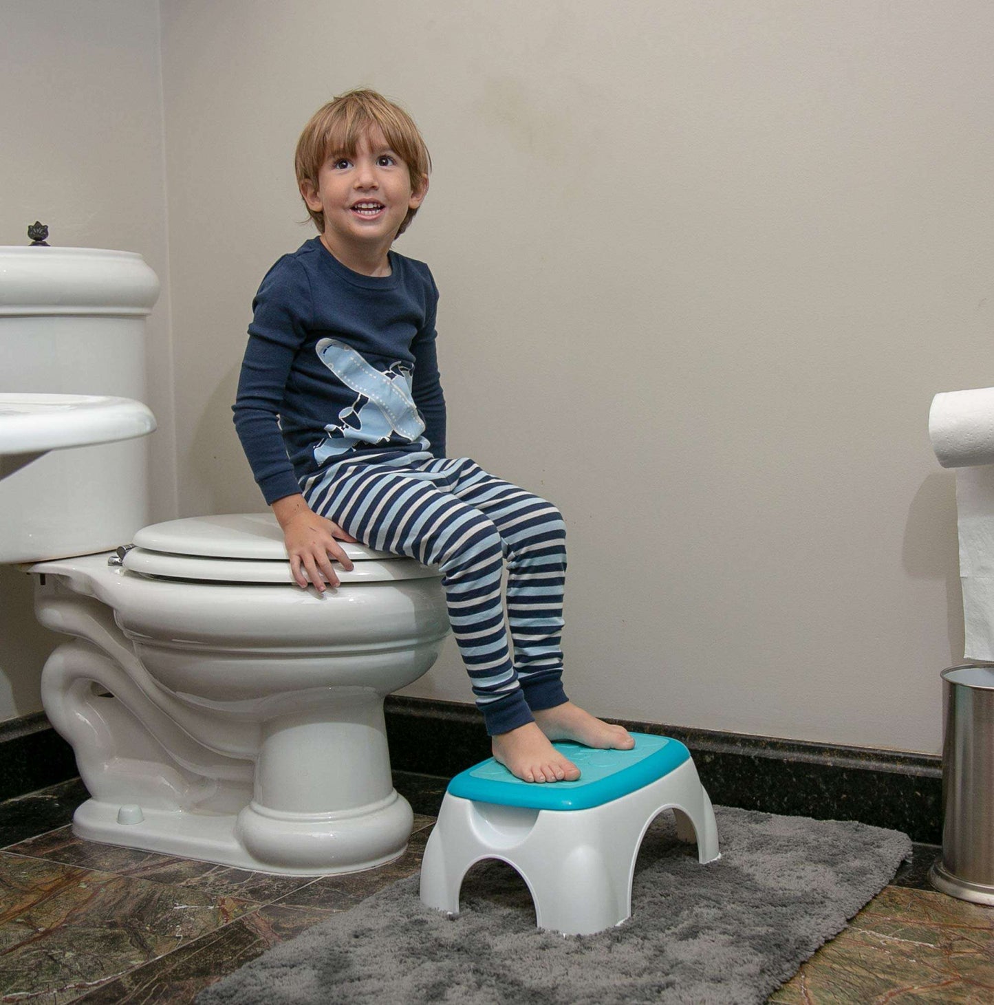 Nuby Gray Step Up Stool for Kids