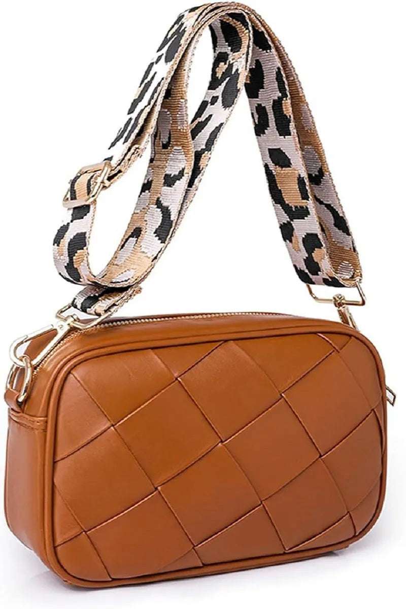 Zenana Cassette Woven Crossbody Bag - Premium Crossbody Bag from Trendsi - Just $35.99! Shop now at Handbags Specialist Headquarter