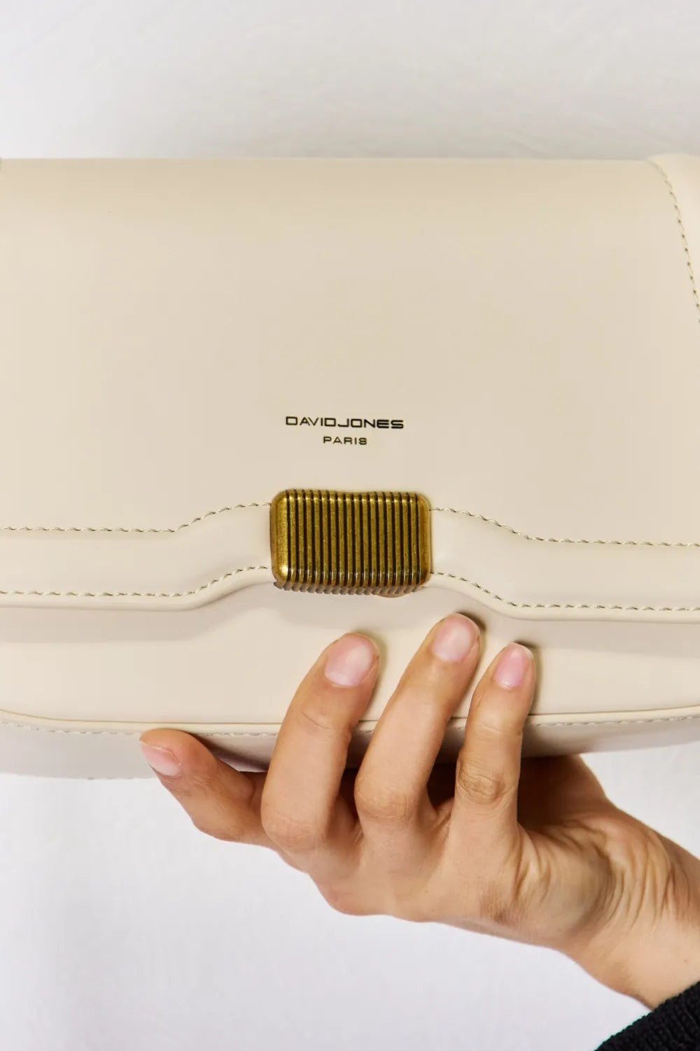 David Jones PU Leather Crossbody Bag - Premium Crossbody Bag from Trendsi - Just $40.99! Shop now at Handbags Specialist Headquarter