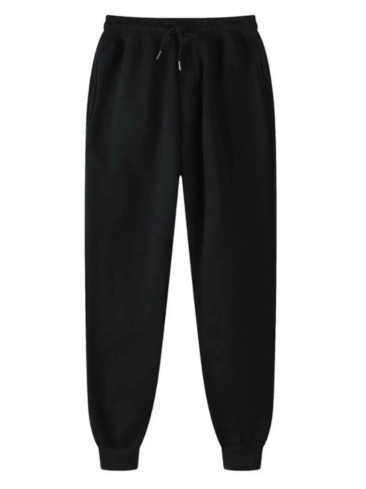 Men's Full Size Drawstring Jogger Pants with Pockets Plus Size.