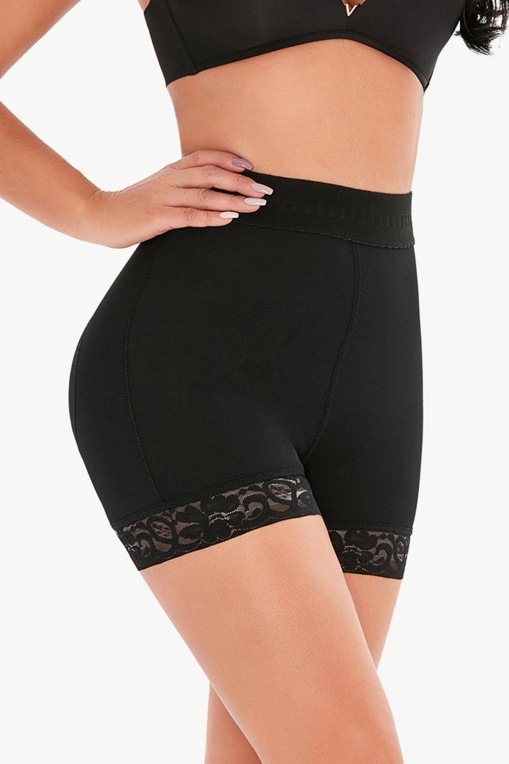 Full Size Pull-On Lace Trim Shaping Shorts - Premium Bottoms from Trendsi - Just $27! Shop now at Handbags Specialist Headquarter