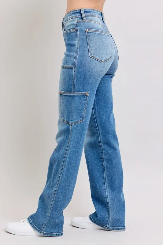 Judy Blue Full Size High Waist 90's Straight Jeans Plus Size - Premium Women / Jeans & Denim from Trendsi - Just $67.99! Shop now at Handbags Specialist Headquarter