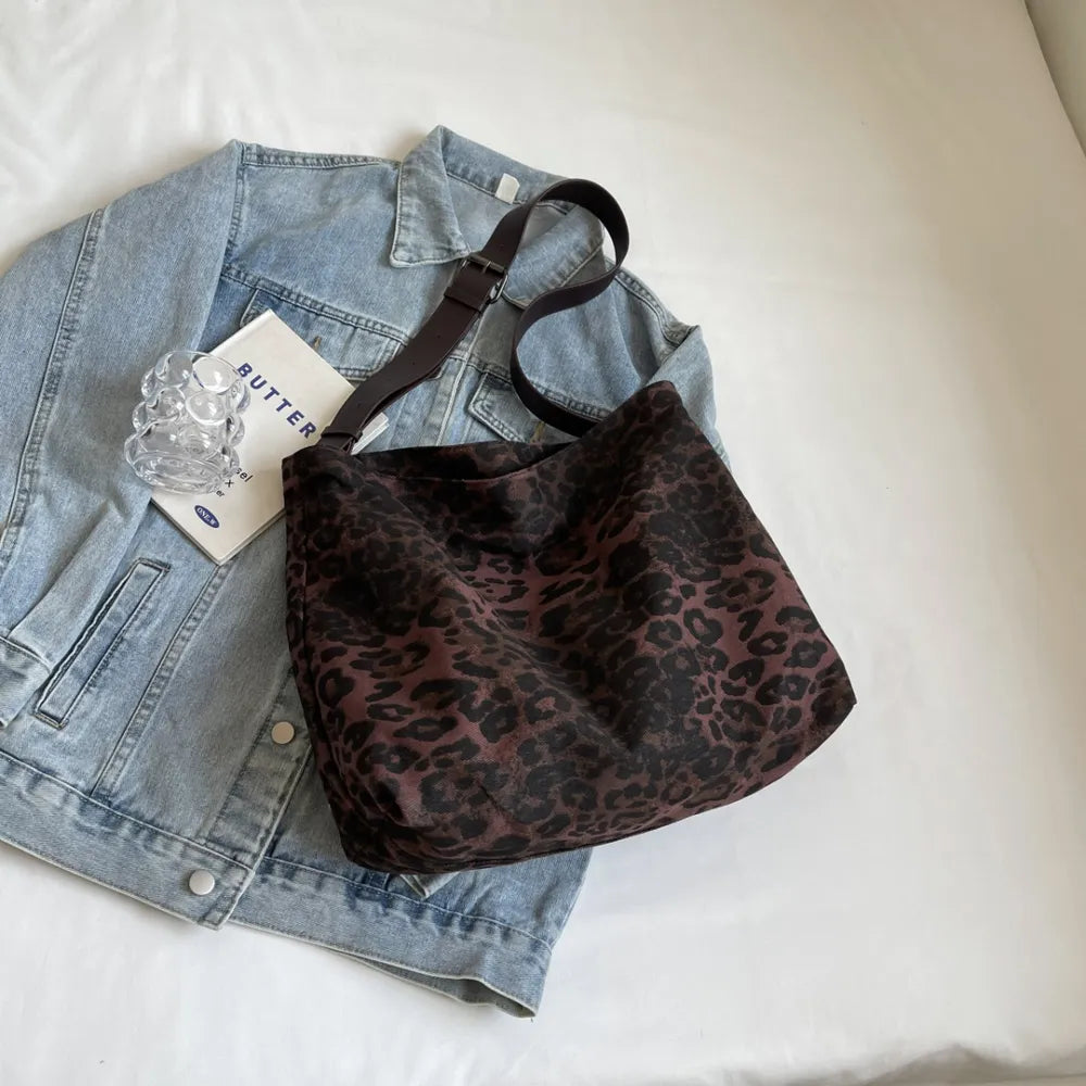 Leopard Adjustable Strap Tote Bag - Premium Tote Bag from Trendsi - Just $36.99! Shop now at Handbags Specialist Headquarter
