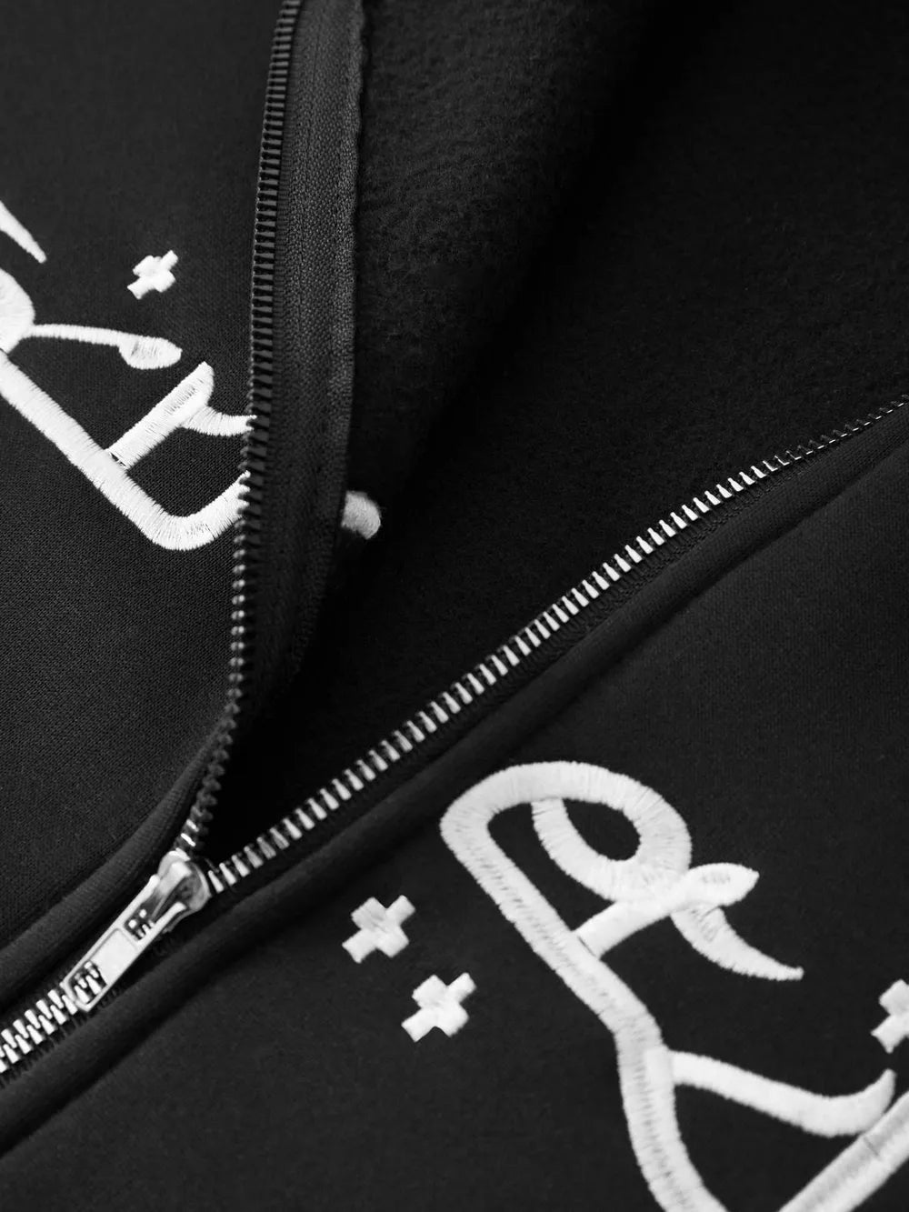 Men's Star Embroidery Zip Up Hoodie - Premium Men's Sweatshirts from Trendsi - Just $43.58! Shop now at Handbags Specialist Headquarter