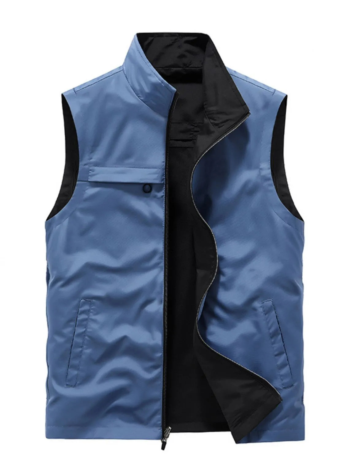 Men's Plus Size Zip Up Vest - Premium from Trendsi - Just $49.66! Shop now at Handbags Specialist Headquarter