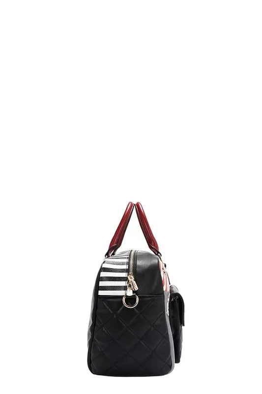 Nicole Lee USA Eco-Leather Boston Bag - Premium Tote Bag from Trendsi - Just $57.99! Shop now at Handbags Specialist Headquarter