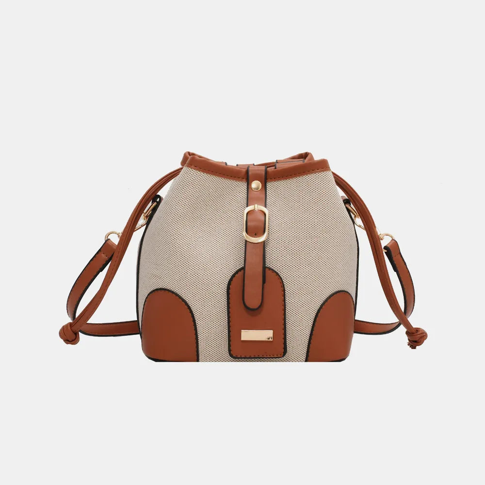 Straw Braided Adjustable Strap Crossbody Bag - Premium Crossbody Bag from Trendsi - Just $38.99! Shop now at Handbags Specialist Headquarter