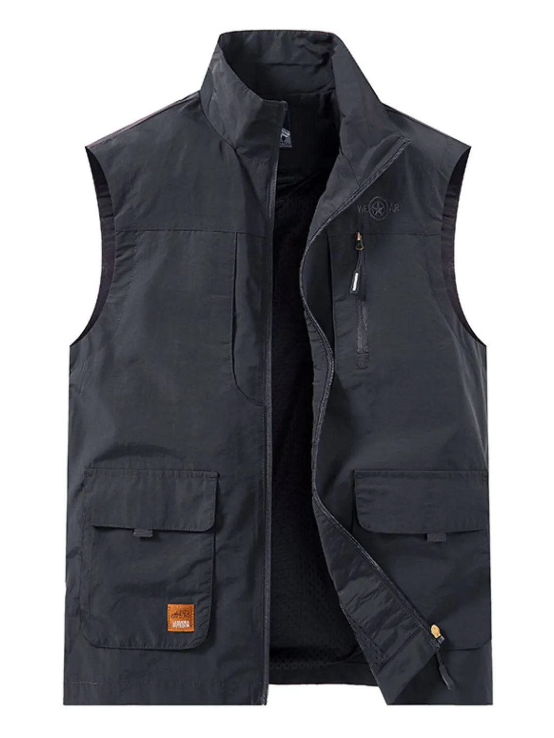Men's Plus Size Zip Up Vest - Premium from Trendsi - Just $43.42! Shop now at Handbags Specialist Headquarter