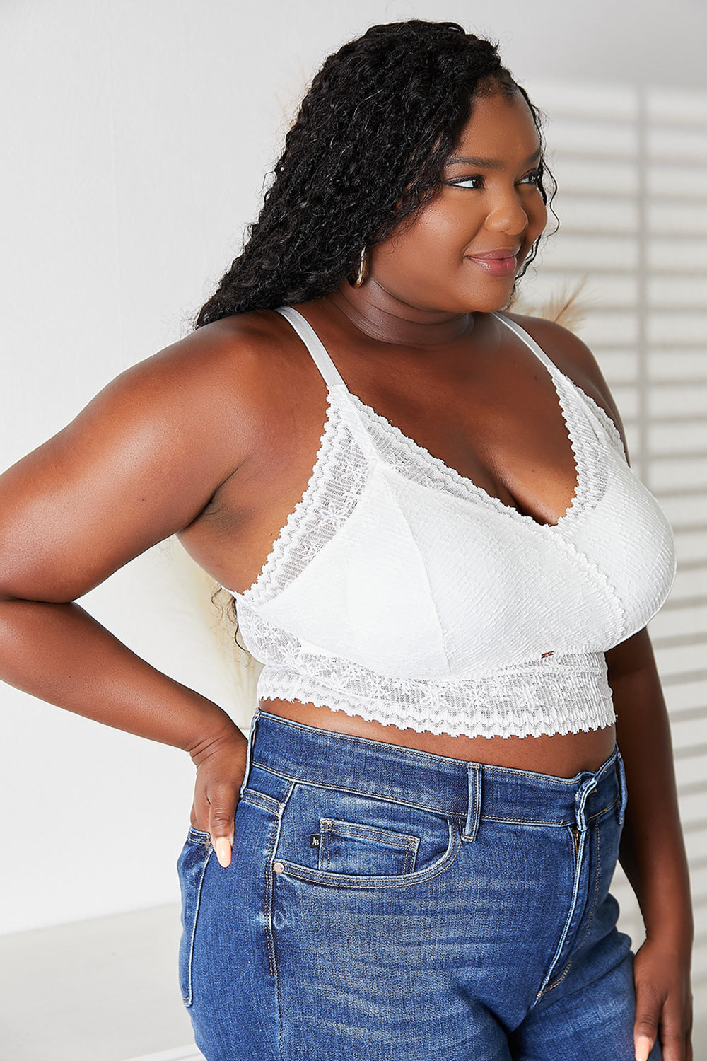 JadyK Skye Full Size Lace Bralette - Premium Tops from Trendsi - Just $41.25! Shop now at Handbags Specialist Headquarter