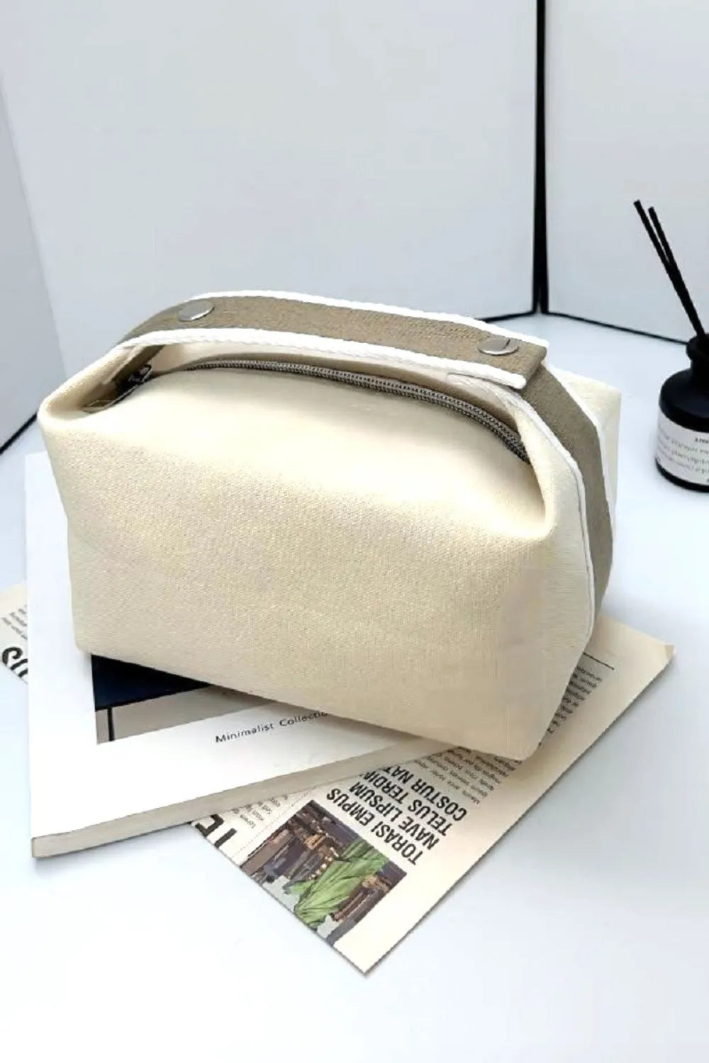 Zenana Waterproof Canvas Travel Cosmetic Bag - Premium travel-bag from Trendsi - Just $29.99! Shop now at Handbags Specialist Headquarter