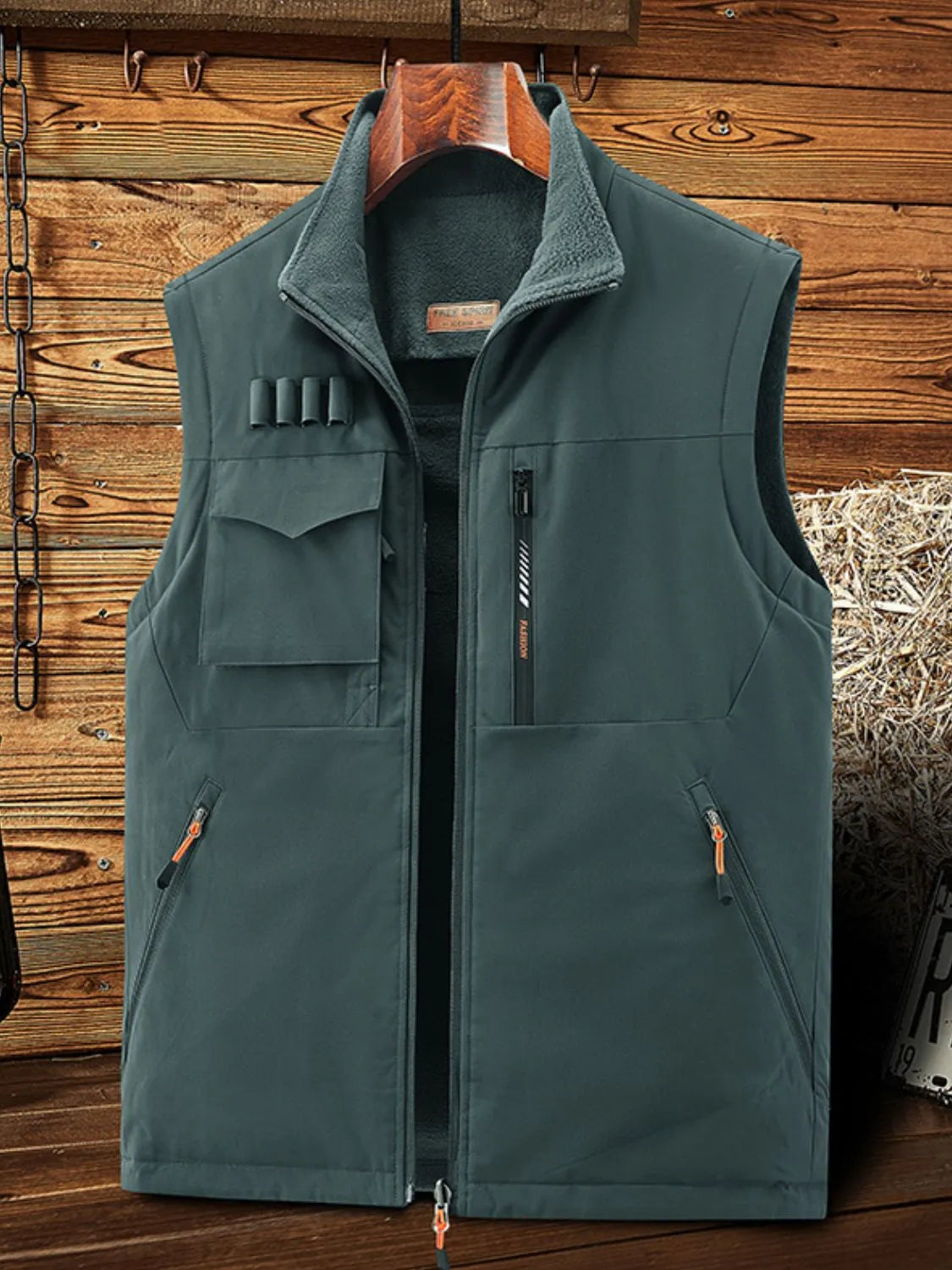 Men's Plus Size Zip Up Vest - Premium from Trendsi - Just $51.20! Shop now at Handbags Specialist Headquarter