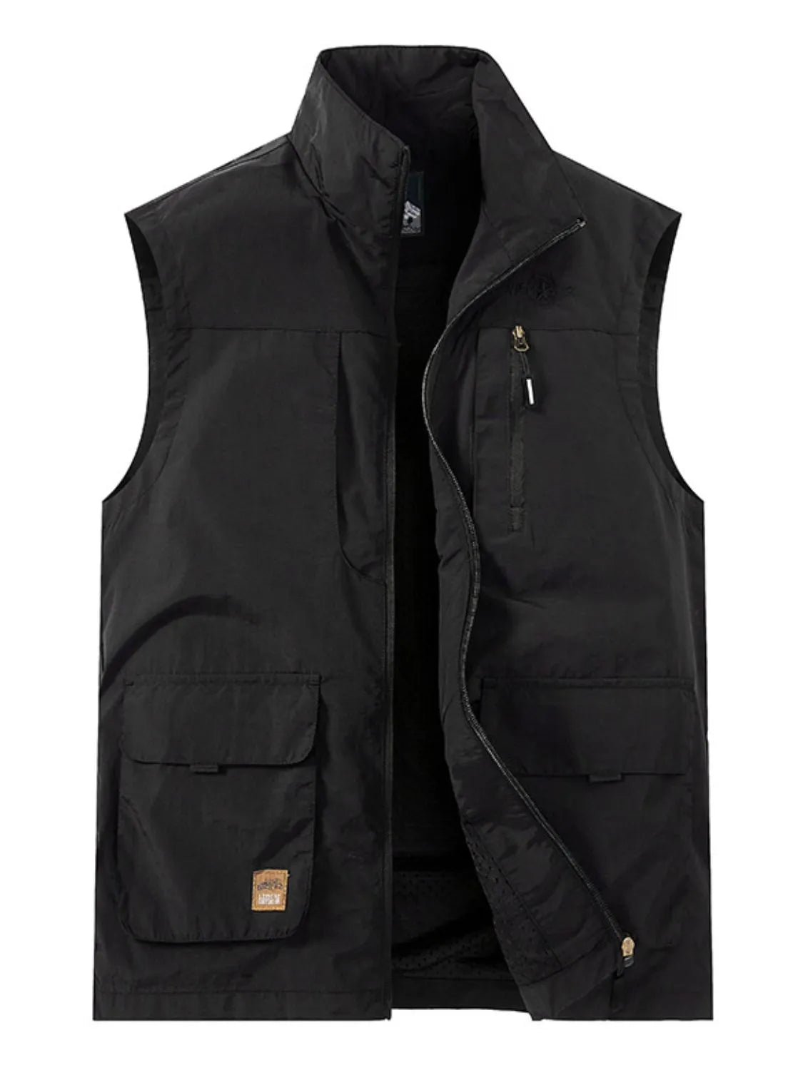 Men's Plus Size Zip Up Vest - Premium from Trendsi - Just $43.42! Shop now at Handbags Specialist Headquarter