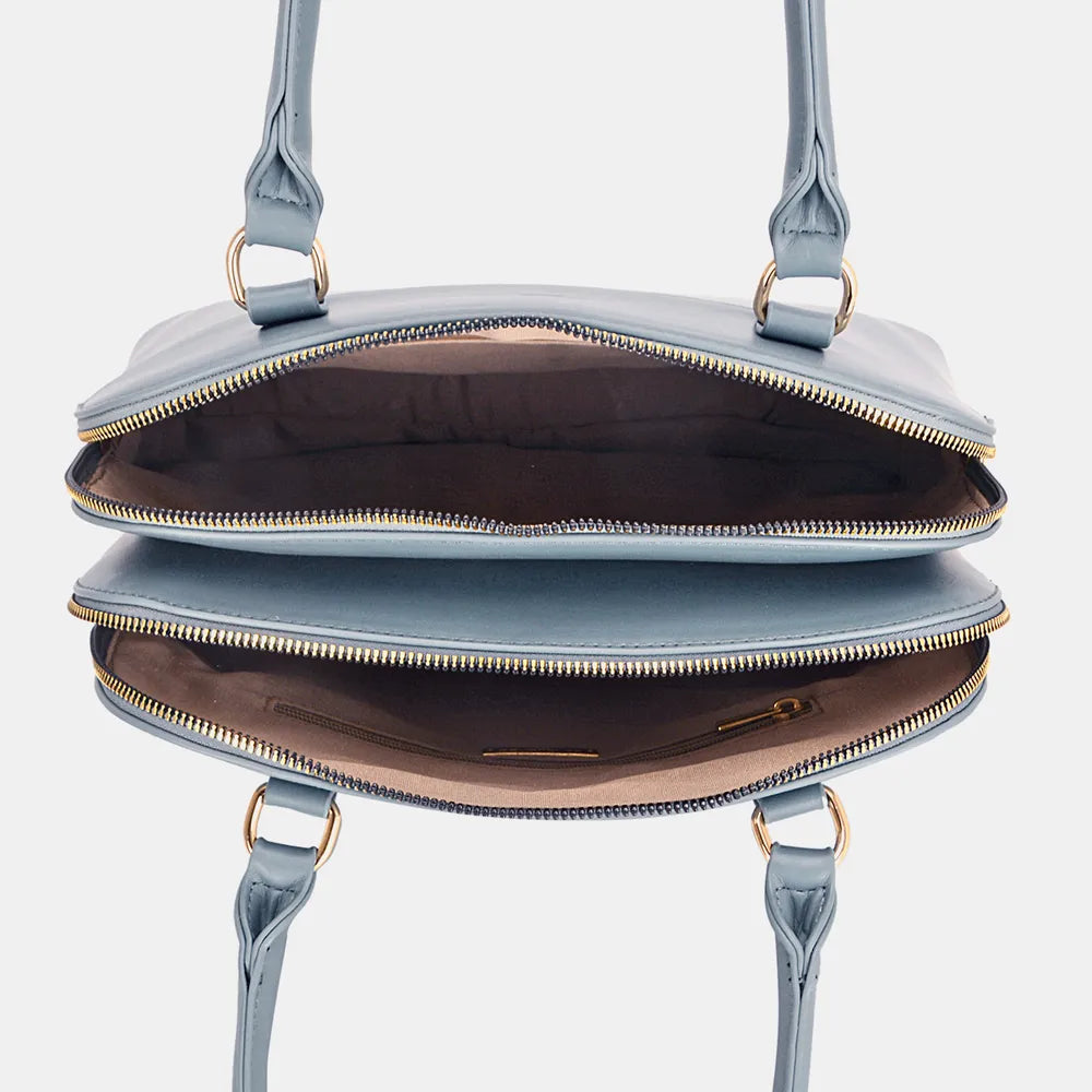 Stylish & Durable David Jones PU Leather Handbag - Premium Handbags from Trendsi - Just $52.99! Shop now at Handbags Specialist Headquarter