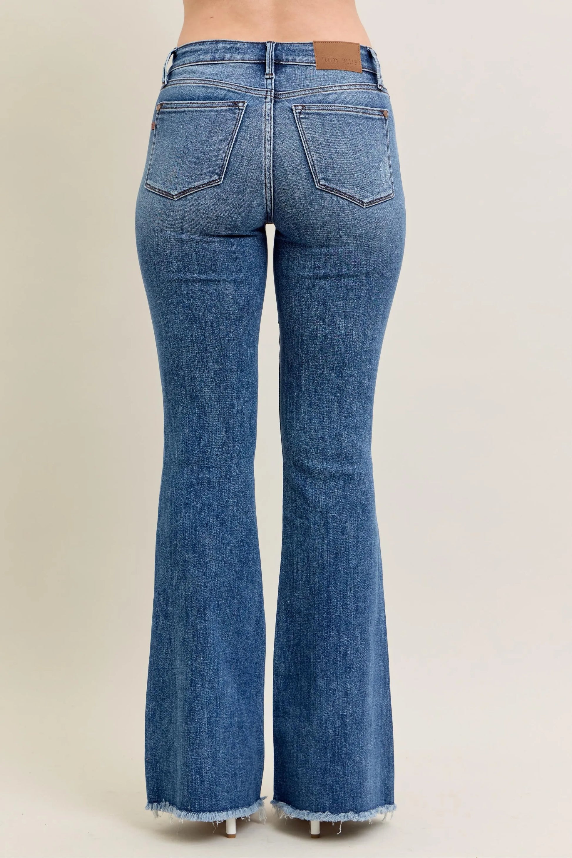 Judy Blue Full Size Mr Vintage Wash Flare Jeans W/ Destroy and Fray Hem Plus Size - Premium Women / Jeans & Denim from Trendsi - Just $69.99! Shop now at Handbags Specialist Headquarter