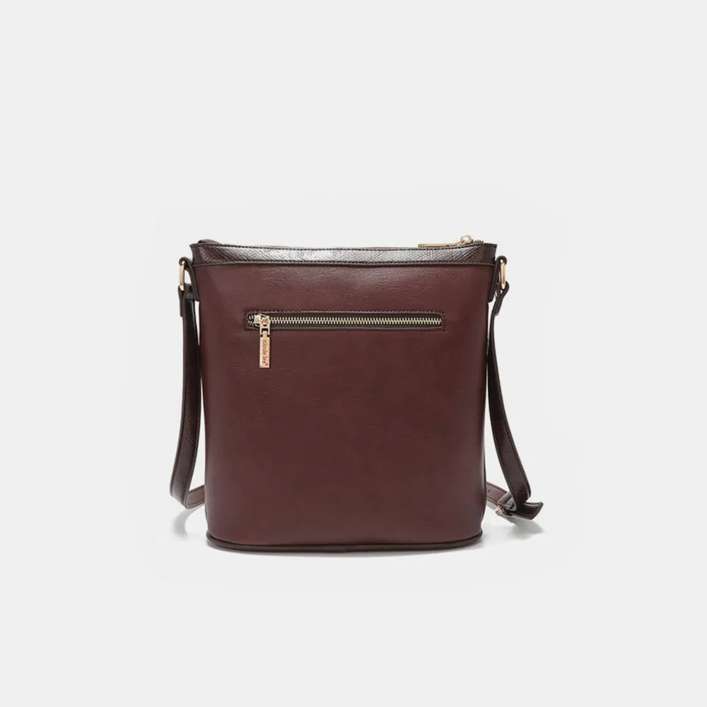 Nicole Lee USA Metallic Stitching Embroidery Inlaid Rhinestone Crossbody Bag - Premium Wallet from Trendsi - Just $58.99! Shop now at Handbags Specialist Headquarter