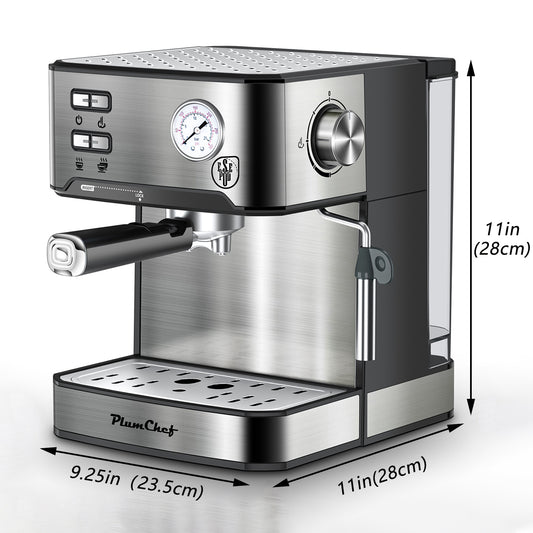 BrewMaster Pro: 20-Bar Espresso & Milk Frother