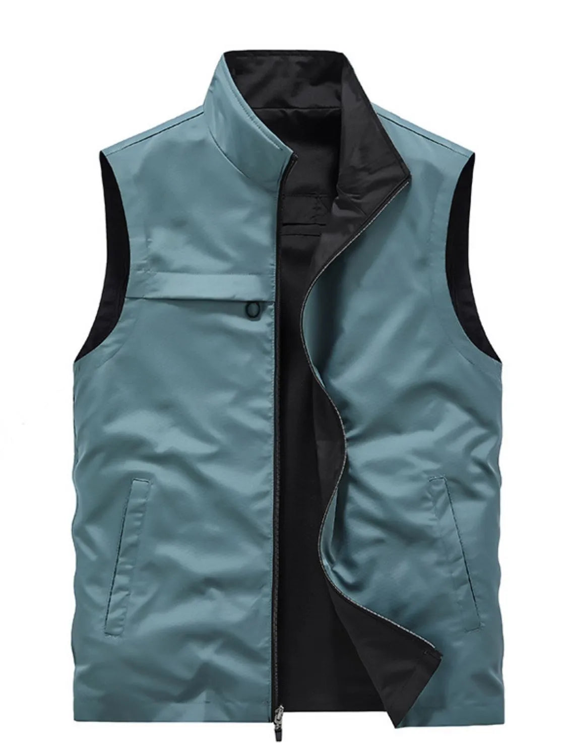 Men's Plus Size Zip Up Vest - Premium from Trendsi - Just $49.66! Shop now at Handbags Specialist Headquarter