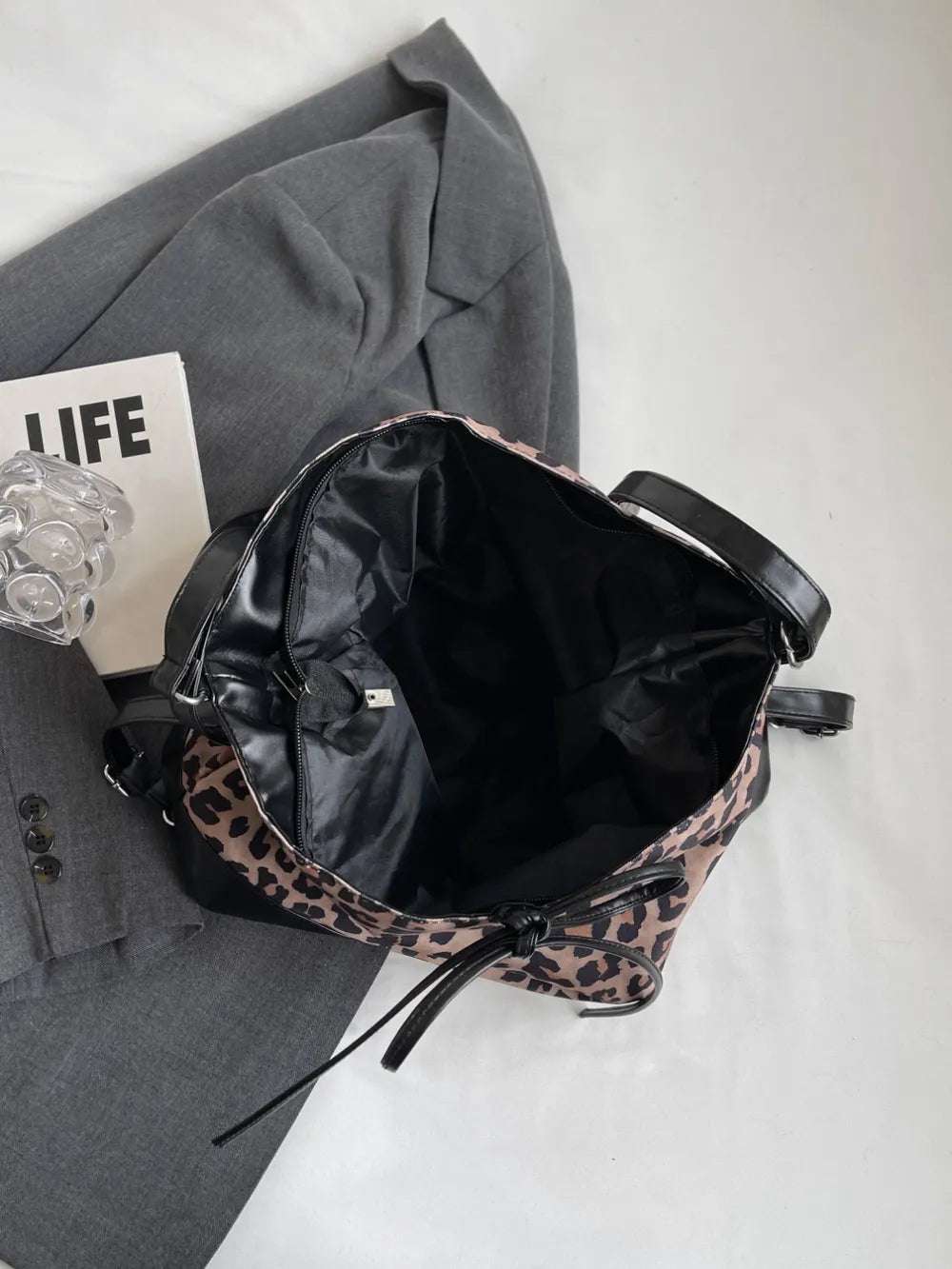 Leopard Dual Purpose Crossbody Bag - Premium Crossbody Bag from Trendsi - Just $19.99! Shop now at Handbags Specialist Headquarter